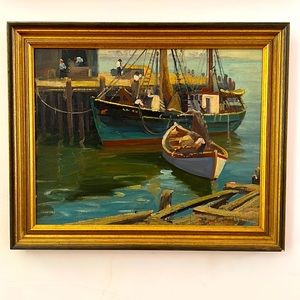 Oil Painting by Neil MacEachern Docks